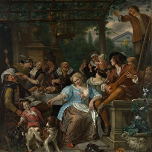Merry Company on a Terrace, ca. 1670. Creator: Jan Steen