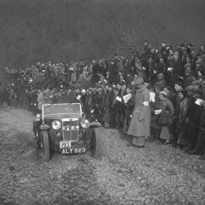 MG J2 of WH Edwards competing in the MCC Lands End Trial, Beggars Roost, Devon, 1936