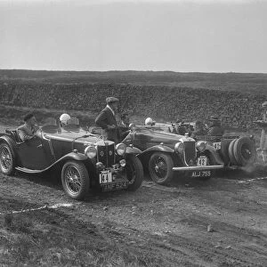 Two MG Magnettes and a Hillman Aero Minx at the Sunbac Inter-Club Team Trial, 1935