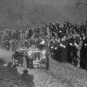 MG PB of FCN Day competing in the MCC Lands End Trial, Beggars Roost, Devon, 1936