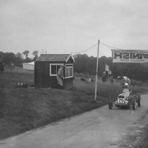 MG racing single-seater at the finish of the Shelsley Walsh Hillclimb, Worcestershire, 1935