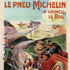 Michelin Tires, 1905. Artist: Montaut, Ernest (1879-1909)