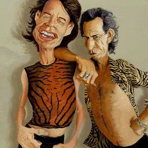 Mick Jagger & Keith Richards. Creator: Dan Springer