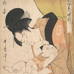 Midnight: Mother and Sleepy Child, 1790. Creator: Kitagawa Utamaro