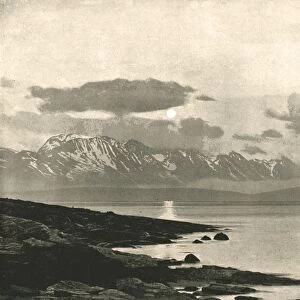 The Midnight Sun on the Arctic Ocean, Tromso, Norway, 1895. Creator: Axel Lindahl