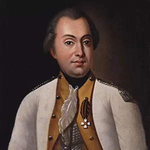 Mikhail Kutuzov in the uniform of the Lugansk Pikineer Regiment, 1788, 19th century. Artist: Anonymous