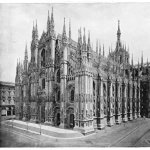 Milan Cathedral, Italy, late 19th century. Artist: John L Stoddard