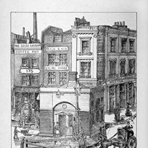 Mile End Gate, Mile End Road, Stepney, London, 1866. Artist: C Read