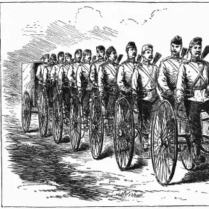 Military multicycle by Singer & Co, 1887