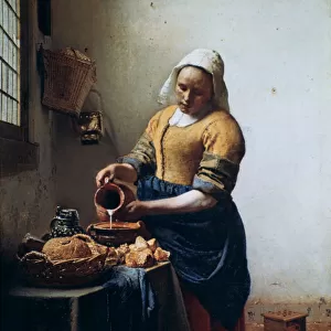 The Milkmaid, c1658. Artist: Jan Vermeer