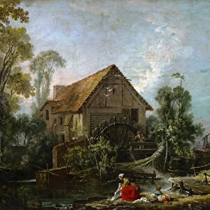 The Mill. Artist: Boucher, Francois (1703-1770)
