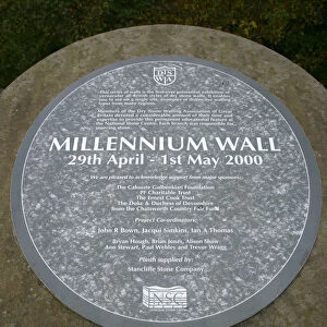 Millennium Wall, the National Stone Centre, Derbyshire