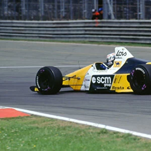 Minardi Ford DFR M189, Luis-Perez Sala, 1989 British Grand Prix. Creator: Unknown