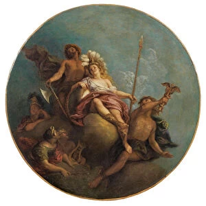 Minerva surrounded by Mercury, Diana, Apollo and Vulcan