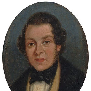 Miniature: Portrait of Abram Constable, brother of the artist, early 19th century
