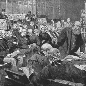 The Ministerial Bench of the House of Lords, 1886-1892, (1901). Creator: Unknown