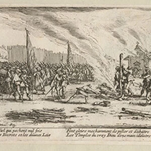 The Miseries and Misfortunes of War, folio 13: The Stake, 1633