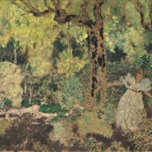 Misia in the Woods, 1897-1899. Artist: Vuillard, Edouard (1868-1940)