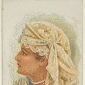 Miss Mary Anderson, from Worlds Beauties, Series 1 (N26) for Allen &