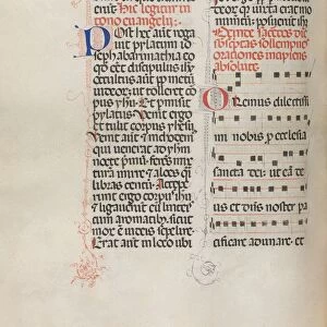 Missale: Fol. 145v: Music for various prayers…, 1469. Creator: Bartolommeo Caporali