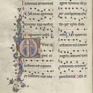 Missale: Fol. 183v: Cross, Foliage, 1469. Creator: Bartolommeo Caporali (Italian, c