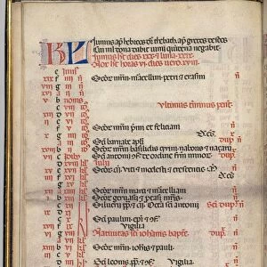 Missale: Fol. 5v: June Calendar Page, 1469. Creator: Bartolommeo Caporali (Italian, c