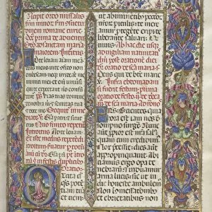 Missale: Fol. 9: Ordo Missalis (full borders), 1469. Creator: Bartolommeo Caporali (Italian, c