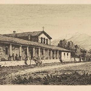 Mission San Luis Obispo, 1883. Creator: Henry Chapman Ford