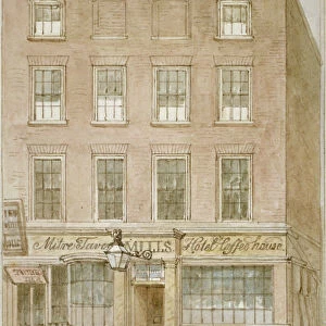 The Mitre Tavern, coffee house and hotel on Mitre Court, Fleet Street, City of London, 1850