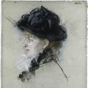 Mlle. Louise Riesener, 1888. Creator: Berthe Morisot (French, 1841-1895)
