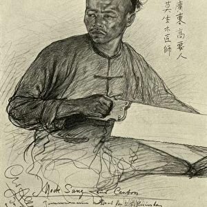 Mock Sang - carpenter on the Knivsberg, 1898. Creator: Christian Wilhelm Allers