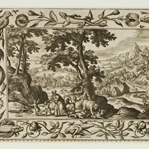 The Mocking Children Cursed by Elijah and Eaten by the She-Bear, from Landscapes with