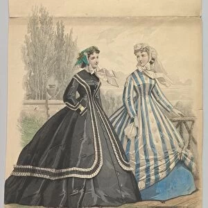 Modes de Mme. Antonie Lalanne, No. 791, from Le Moniteur de la Mode, 1848