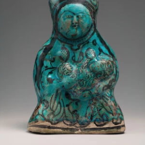 Molded Vessel in the Form of a Mother and Child, Iran, 12th-13th century