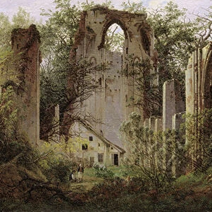 Monastery ruin Eldena near Greifswald, ca 1825. Creator: Friedrich