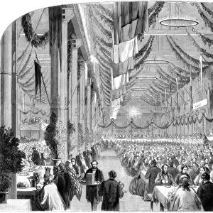 Monster festival for railway employes at Crewe, 1861