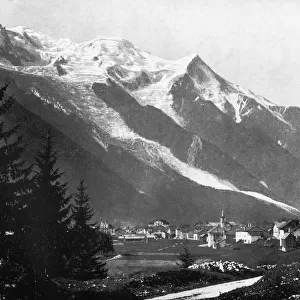 Mont Blanc from Switzerland, 1893. Artist: John L Stoddard