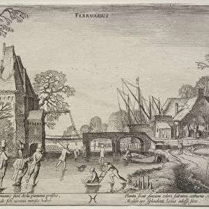 The Twelve Months: February. Creator: Jan van de Velde (Dutch, 1620-1662)