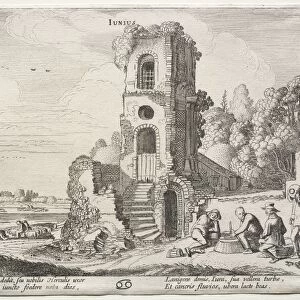 The Twelve Months: June. Creator: Jan van de Velde (Dutch, 1620-1662)
