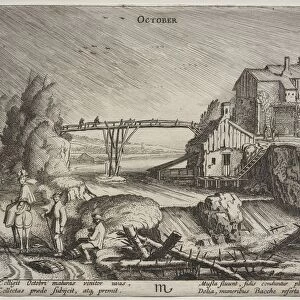 The Twelve Months: October. Creator: Jan van de Velde (Dutch, 1620-1662)