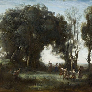 A Morning. The dance of the Nymphs, 1850. Artist: Corot, Jean-Baptiste Camille (1796-1875)