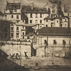 The Mortuary, Paris (La Morgue), 1854. Creator: Charles Meryon