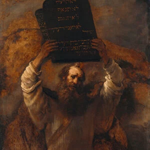 Moses with the Ten Commandments, 1659. Artist: Rembrandt van Rhijn (1606-1669)