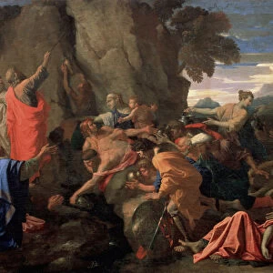 Moses Striking Water from the Rock, 1649. Artist: Nicolas Poussin