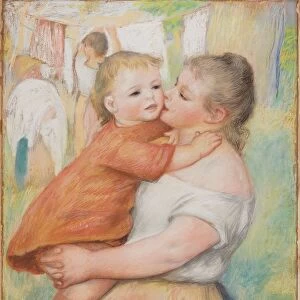 Mother and Child, 1886. Creator: Pierre-Auguste Renoir (French, 1841-1919)