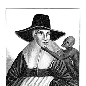 Mother Shipton (1488-c1560) English witch and prophetess, 1804. Artist: John Scott