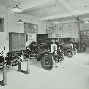 Motor room, Wandsworth Technical Institute, London, 1937