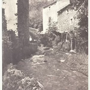 Moulins a eau en Auvergne, 1852, printed 1978. Creator: Edouard Baldus