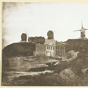 Moulins de Montmartre, possibly 1842 / 50, printed 1965. Creator: Hippolyte Bayard