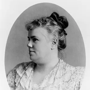 Mrs. Fanny Holmes, head-and-shoulders portrait, facing left, between 1890 and 1910. Creator: Frances Benjamin Johnston